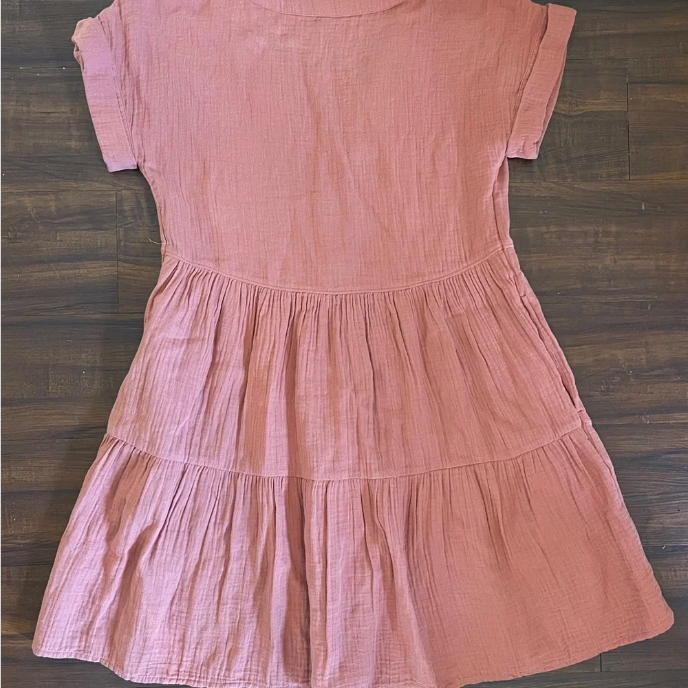 Rust Button-Down Dress - Picture 4 of 4